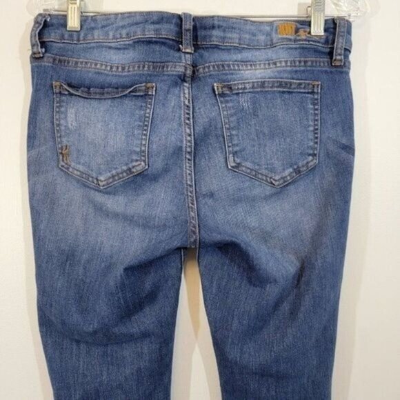 KUT FROM THE KLOTH Womens Denim Blue Jeans Skinny Frayed Hem Sz 10 KP701… - Picture 5 of 14